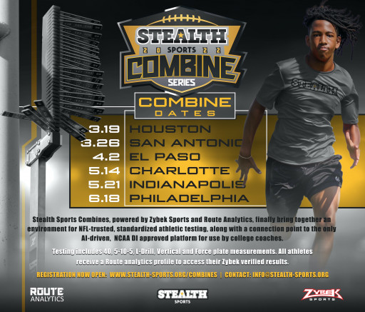 Stealth Sports Partners With Zybek Sports, a Trusted NFL-Combine Operator, and Route Analytics, to Launch Football Combines for High School and Middle School Athletes
