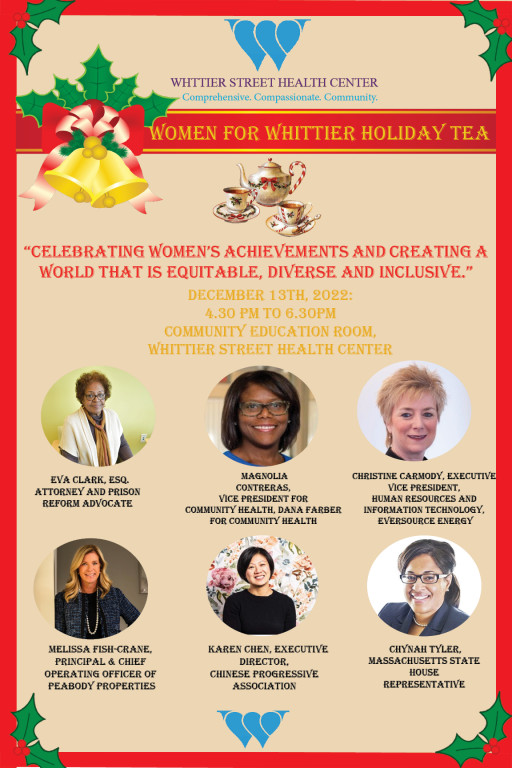 Women for Whittier Holiday Tea on Dec. 13, 2022: Honoring Women Leaders Who Make a Difference in Their Communities