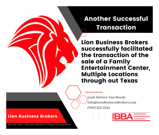 Lion Business Brokers Successfully Facilitated the Transaction of the Sale of a Family Entertainment Business
