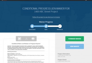 Sign and Send Lien Waivers