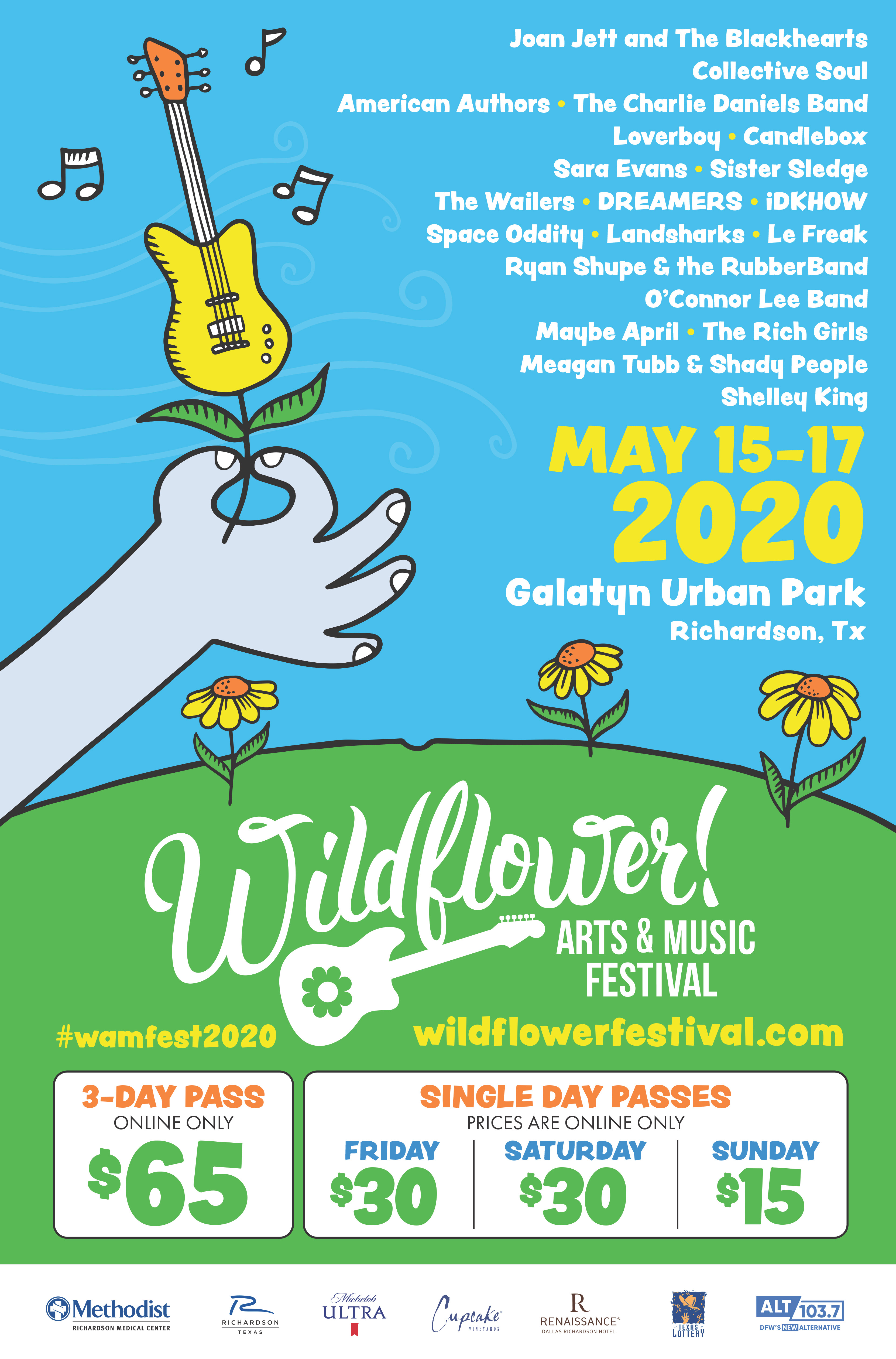 Headliners Announced to Rock Richardson's 28TH WILDFLOWER! ARTS & MUSIC