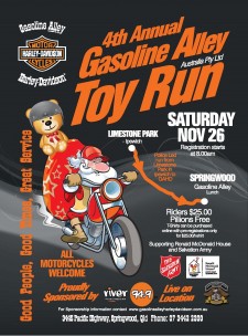 4th Annual Toy Run With Ipswich and Logan Police