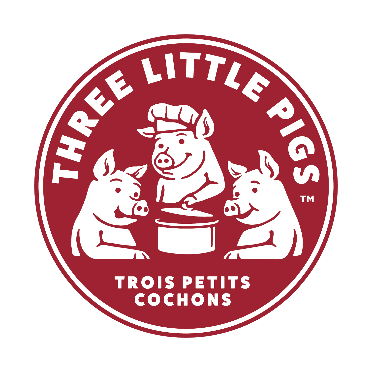Les Trois Petits Cochons, Three Little Pigs in French