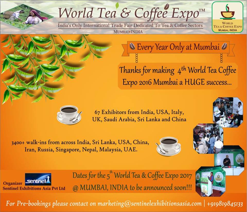 4th World Tea Coffee Expo Mumbai Concludes Successfully; Attracts 3400