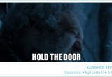 Hodor holds the door - GIF OF THRONES