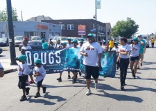 The Foundation for a Drug-Free World and the Lifesavers youth group marched in Buffalo's University District Parade