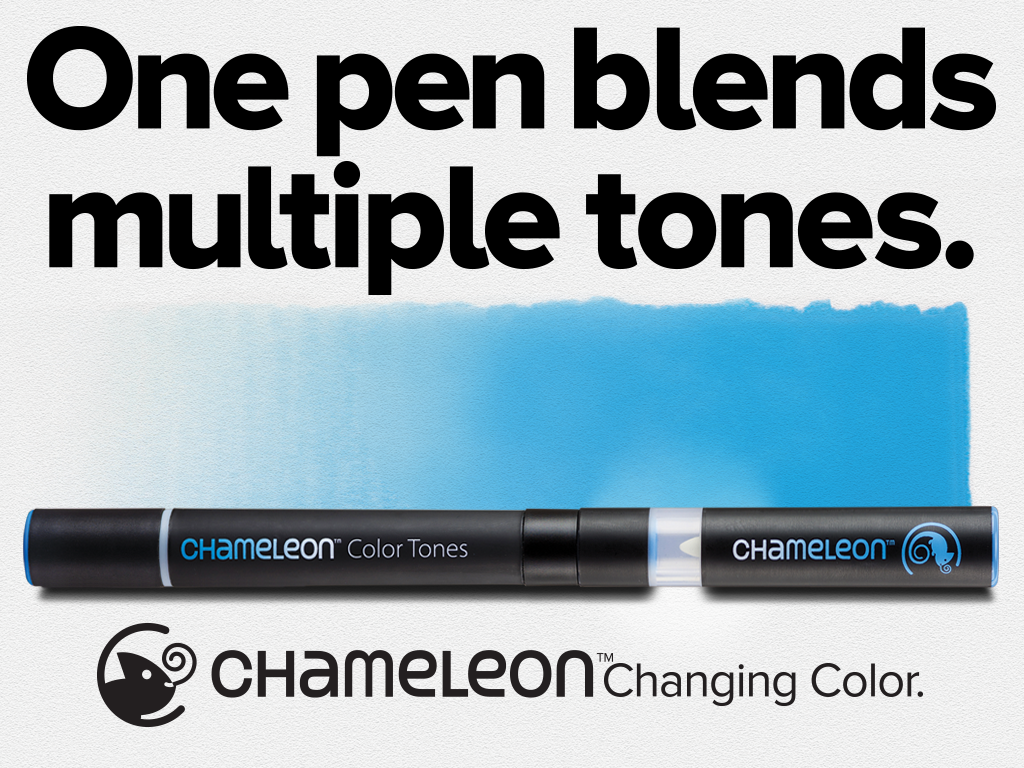 The Chameleon Pen produces multiple color tones