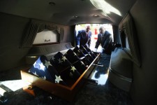 Cremains of Unclaimed Servicemen in Hearse