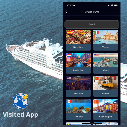 Top 10 Most Visited Cruise Ports According to the Users of the Visited Travel App