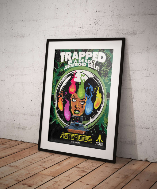 Framed NFT Featuring Asteroids by Atari \/ Butcher Billy