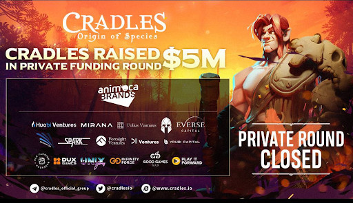 Cradles Closes $5 Million Private Funding Round Led by Animoca Brands 1