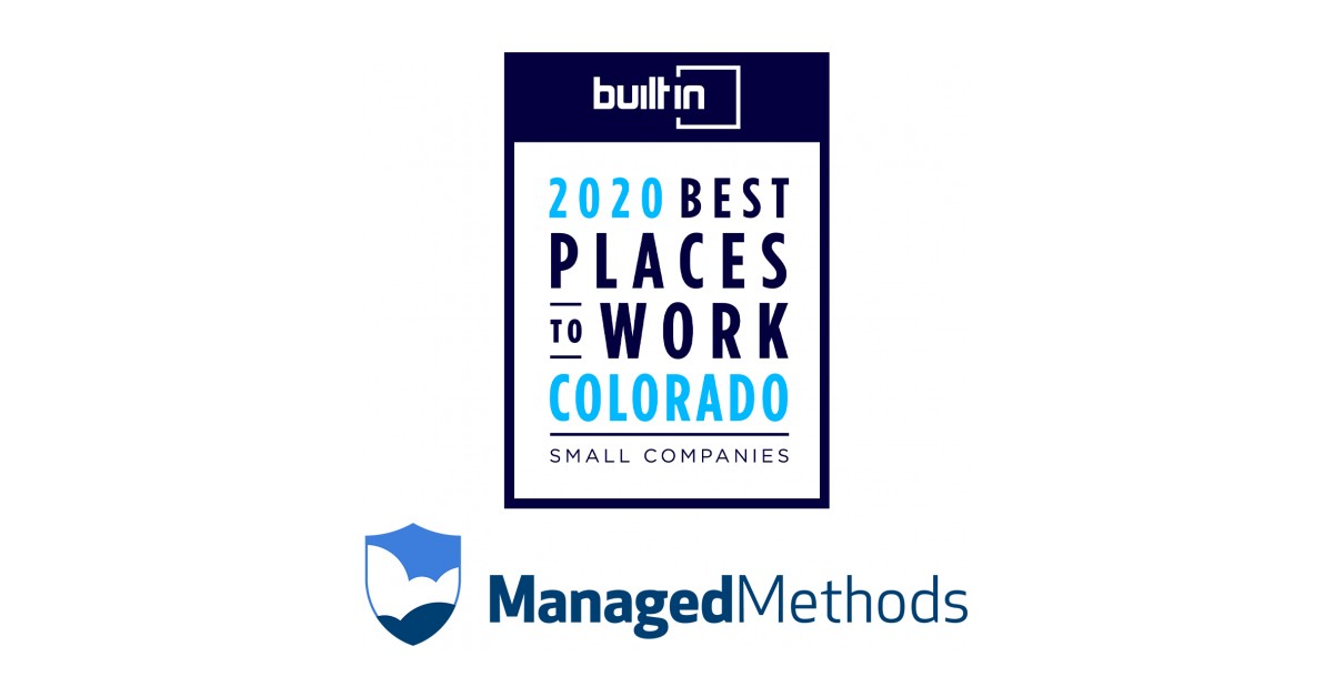 ManagedMethods Recognized in Built In Colorado's 2020 Best Places to