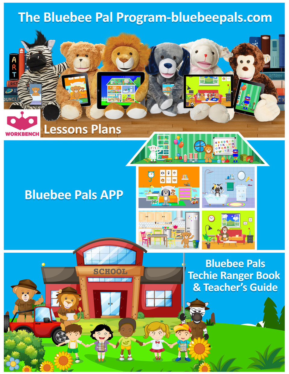 Bluebee Pals Interactive Plush Learning Tool With Companion App ...