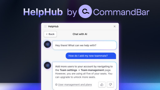 CommandBar Releases AI-Powered HelpHub to Overlay ChatGPT Onto Any Product