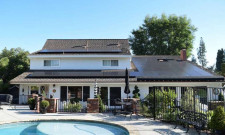 Orange County house with solar panels