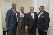 Pres. AACCNJ John Harmon, Trenton Businessman Tracey Syphax and Chairman of AACCNJ Hosea Johnson