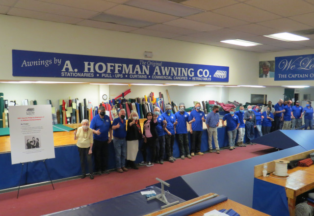 100% Vaccine Pledge by employees of A. Hoffman Awning