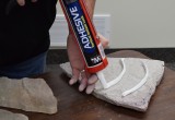 Adhesive Application to Stone Veneer