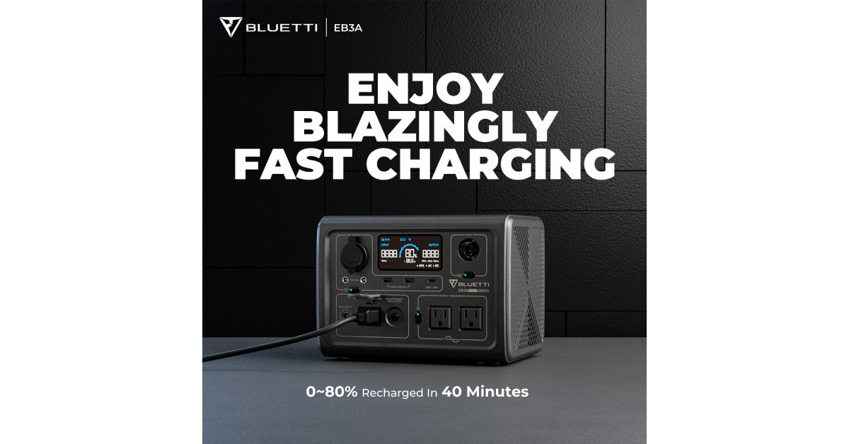 BLUETTI to Launch Ultra-Portable Power Station EB3A With 268Wh