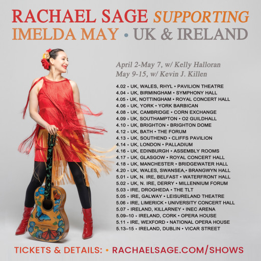 Rachael Sage to Join Imelda May UK/Ireland Tour; New Video Out Now