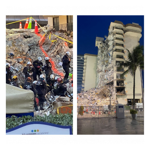 DroneSense Assisted Emergency Teams at Surfside Building Collapse