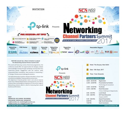 Announcing TSplus India's Participation in NCN/NSS Networking Channel Partners Summit 2017