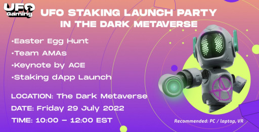UFO Gaming Metaverse Launch Party and Staking dApp on Polygon