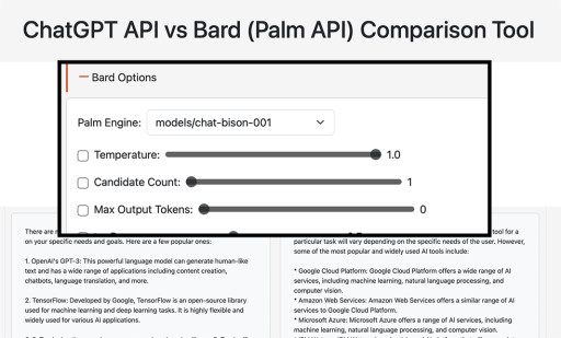 Compare ChatGPT vs Bard Side-by-Side Using a Cutting Edge Tool by CP Development