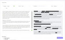 Redaction Tool - Anonymization with Pangeanics Maker