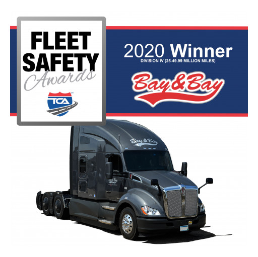 Bay & Bay Transportation Named Safest Fleet, Division IV, By  Truckload Carriers Association