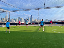 Skyline Pitch Overlooks Downtown Chicago