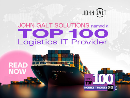 John Galt Solutions Named an Inbound Logistics 2023 Top 100 Logistics IT Provider Award Winner