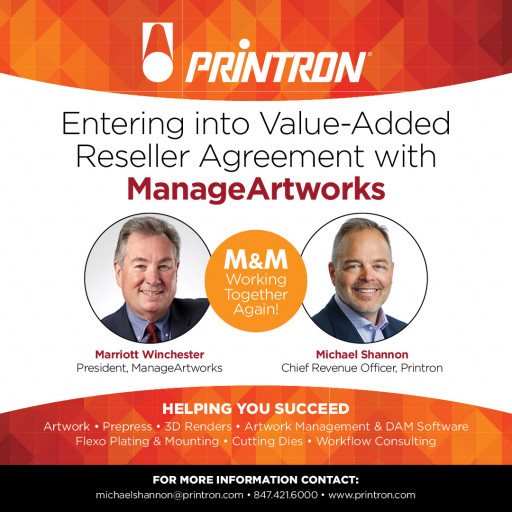 Printron Enters Into Value Added Reseller Agreement With Manageartworks