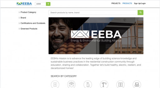 EEBA Launches Residential Sustainable Products Database in Partnership With Ecomedes
