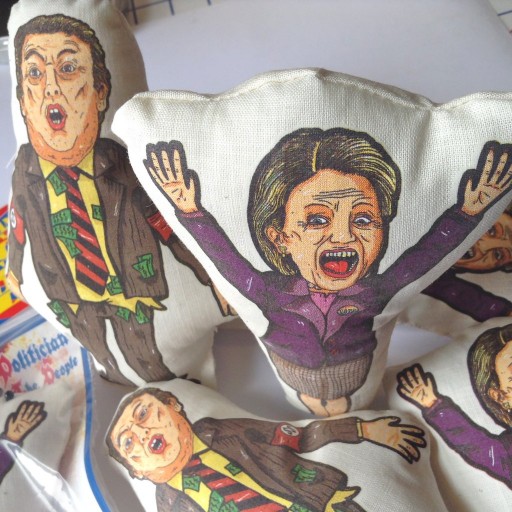 Donald Trump Voodoo Doll and Hillary Clinton Voodoo Doll Now Available From Artwork of Prophecy
