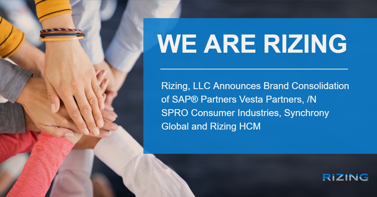 Rizing, LLC Announces Brand Consolidation of SAP® Partners Vesta