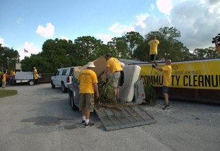 Volunteers collected and disposed of more than 140 bags of trash, 15 tires, nine couches, 11 TVs, 18 mattresses.
