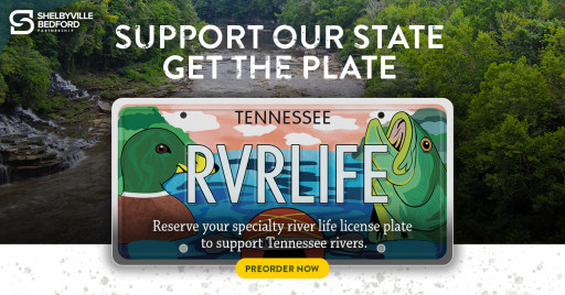 Shelbyville-Bedford Partnership Announces a Vanity Plate to Support Tennessee Rivers