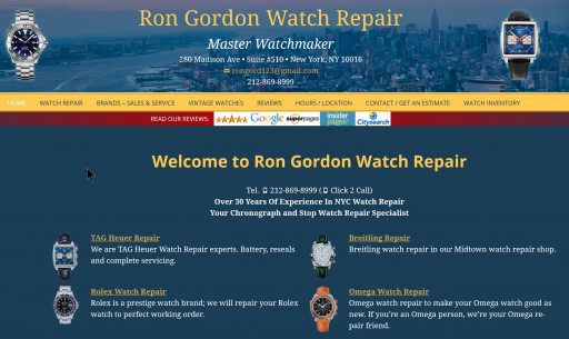 Ron Gordon Watch Repair Announces Post on Historic TAG Heuer Monaco and TAG Heuer Repair Services