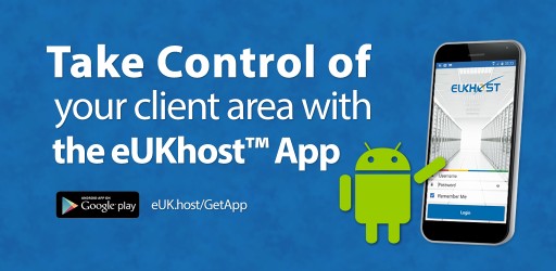Web Host, eUKhost, Launch All-in-One Client Area App.