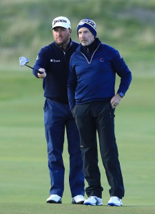 Ed Brown at Alfred Dunhill Links Championship with Professional Golfer Graeme McDowell