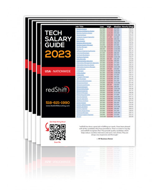 RedShift Recruiting Releases 2023 IT & Technology Salary Guide