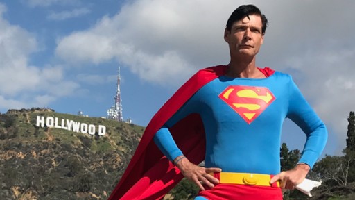 Superman Returns to Hollywood Blvd.