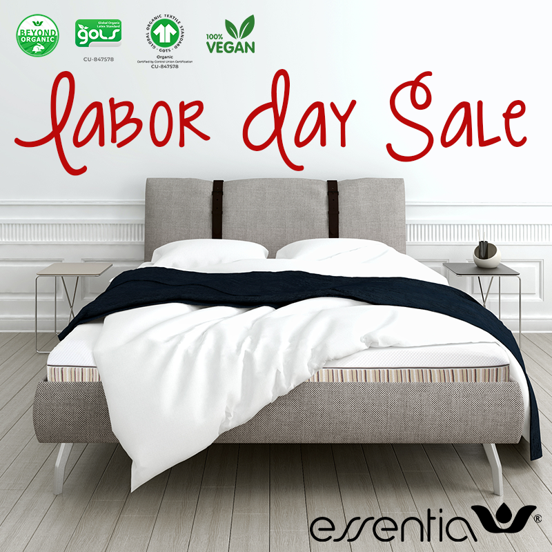 Essentia Organic Mattress Announces Big Labor Day Sale on All