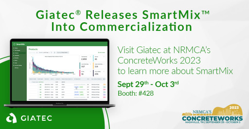 Giatec Releases SmartMix Into Commercialization, Solving Top Concrete Mix-Management Challenges With Their Advanced AI-Powered Platform