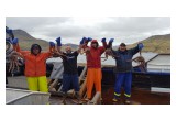 Matt bradley deadliest catch on the boat standing with shop mates to protect a billion lives