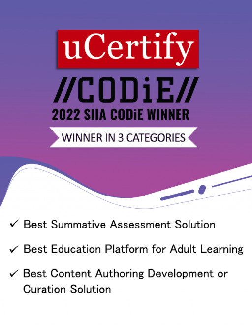 uCertify Wins SIIA Education Technology CODiE Award in Record 3 Categories