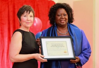 The Toronto Chapter of Youth for Human Rights International (YHRI) awarded the Hon. Dr. Jean Augustine for her stellar human rights advocacy.