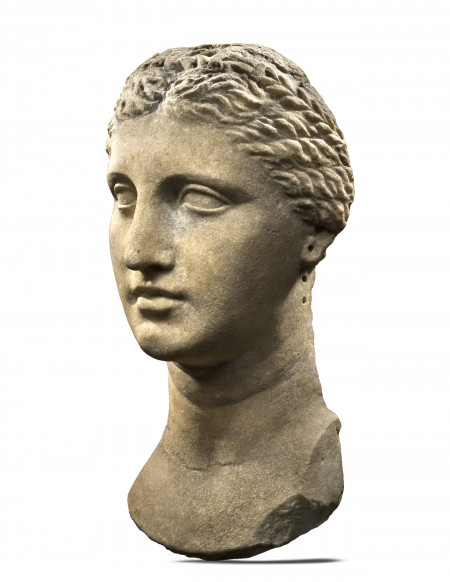 Greek Marble Portrait of Queen Arsinoe II