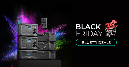 BLUETTI Announces Black Friday Deals on Its Latest Solar Technology and Portable Power Stations